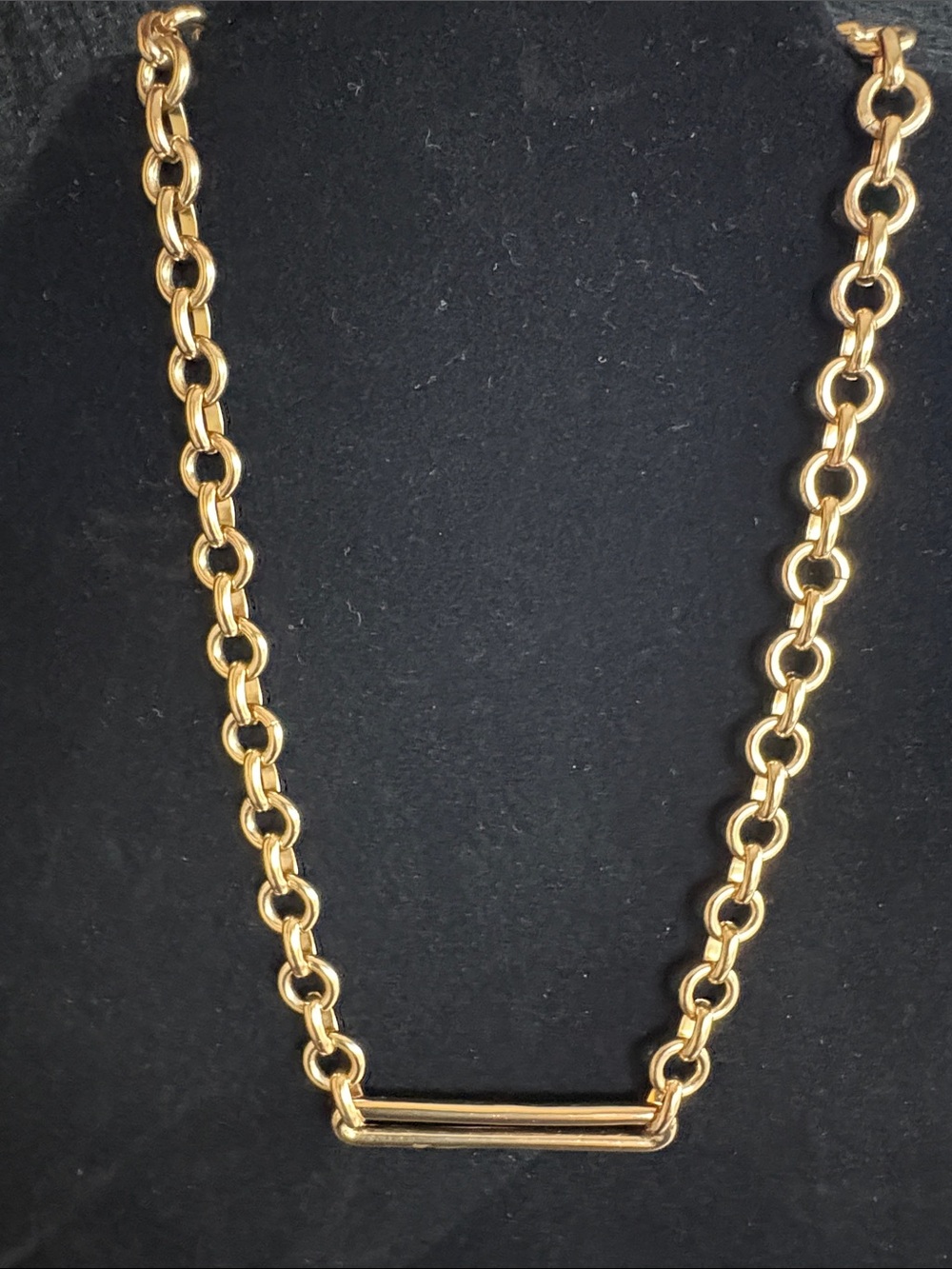 J.Crew Chunky Chain Bar Necklace